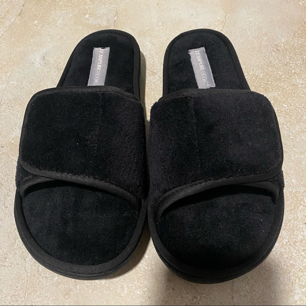 NIB TEMPUR-PEDIC Geana Slipper Black size 7